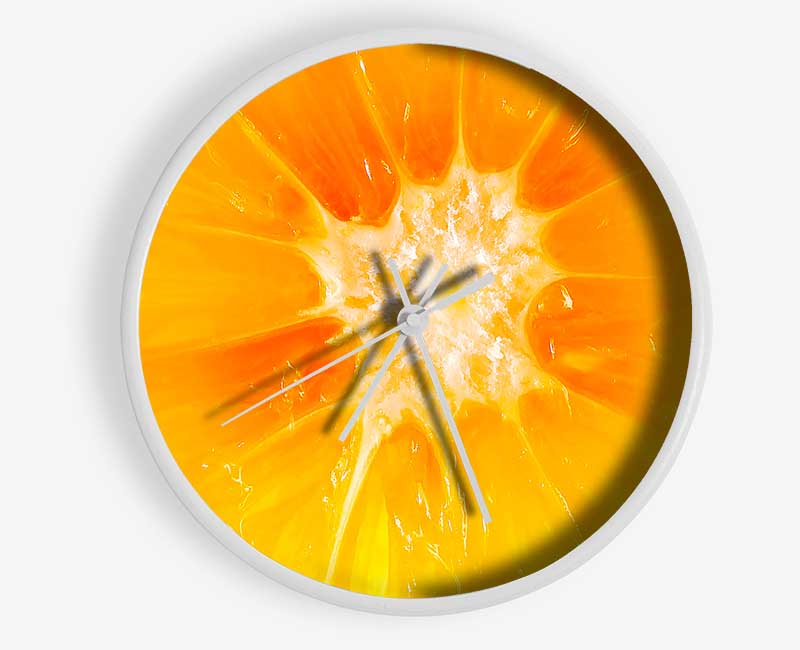 The Centre Of An Orange Clock - Wallart-Direct UK