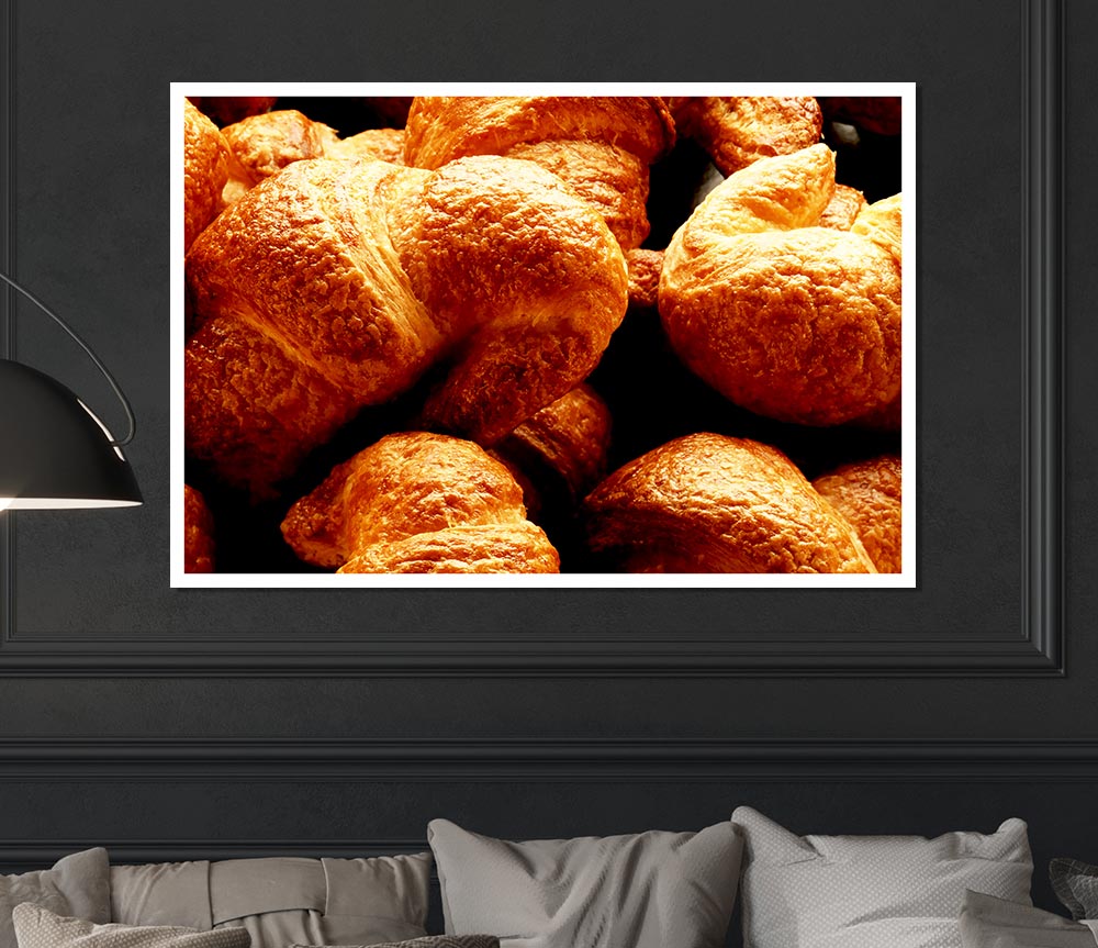 Croissant Galour Print Poster Wall Art