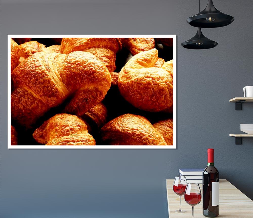 Croissant Galour Print Poster Wall Art