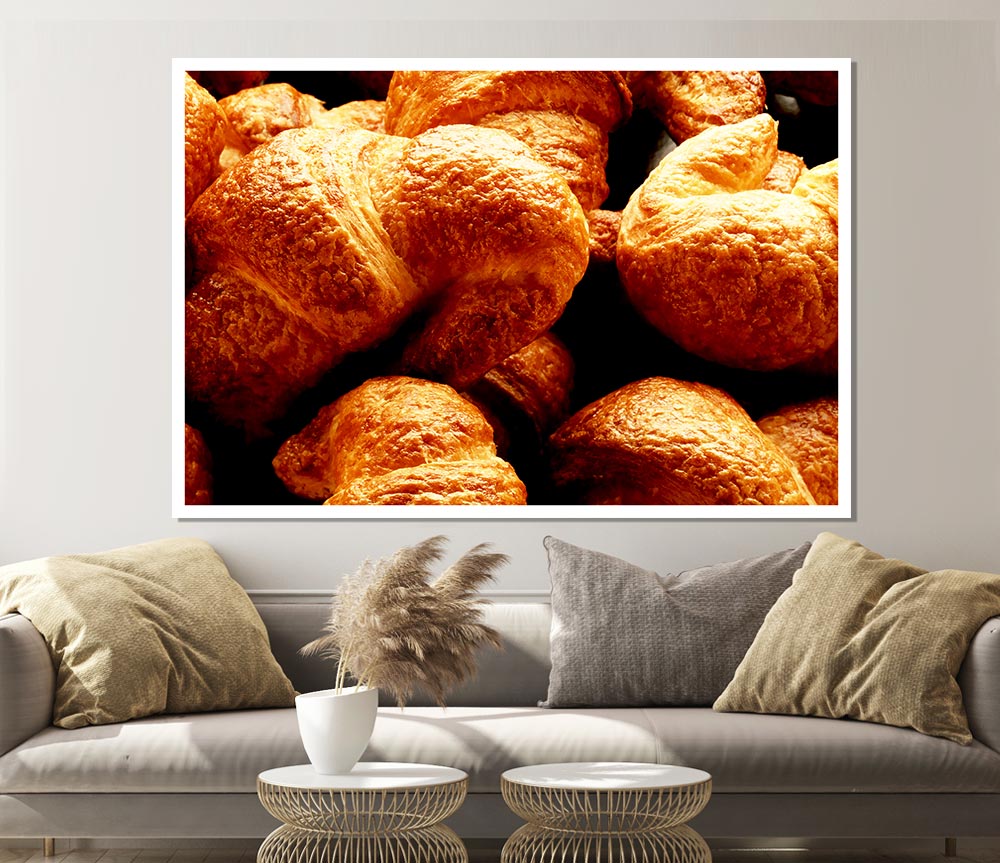 Croissant Galour Print Poster Wall Art