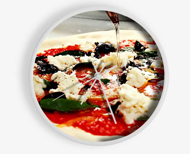 Italian Pizza Clock - Wallart-Direct UK