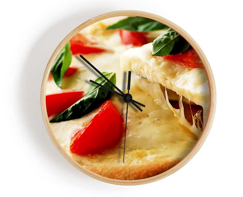 Cheese And Tomato Pizza Clock - Wallart-Direct UK