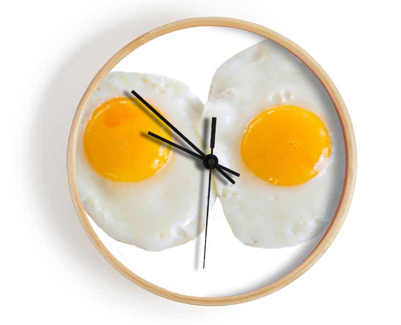 Double Fried Eggs Clock - Wallart-Direct UK