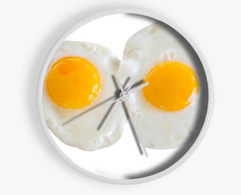 Double Fried Eggs Clock - Wallart-Direct UK