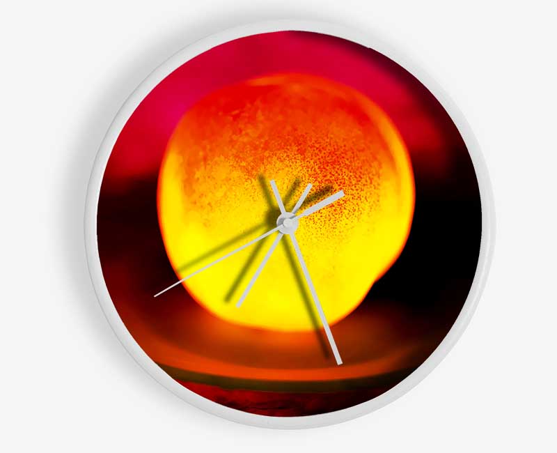 Peach Glow Clock - Wallart-Direct UK