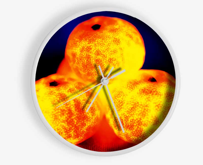 Orange Glow Clock - Wallart-Direct UK