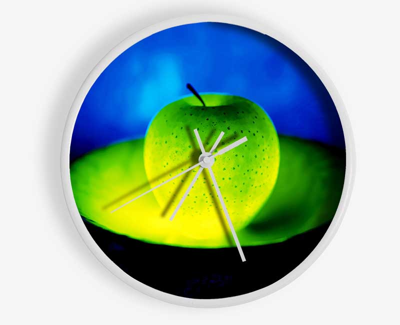 Green Apple Glow Clock - Wallart-Direct UK