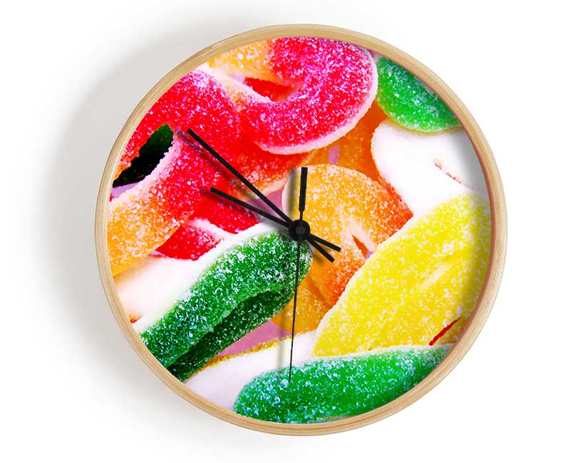 Fizzy Sweets Clock - Wallart-Direct UK