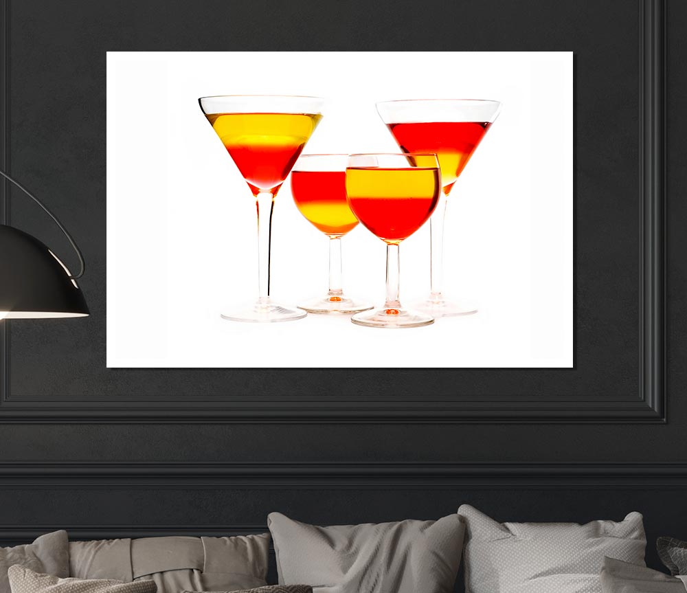 Anyone For Mixed Cocktails Print Poster Wall Art