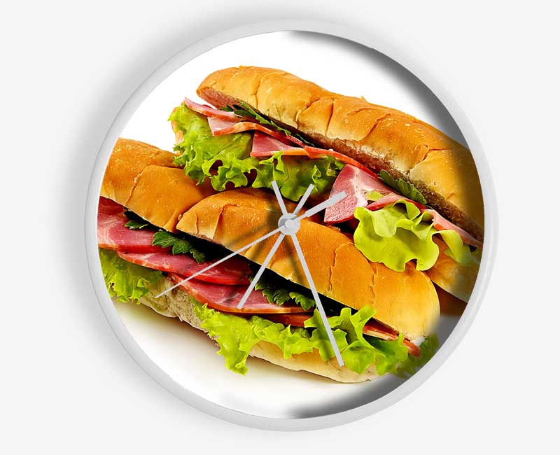 Ham Sandwiches Clock - Wallart-Direct UK