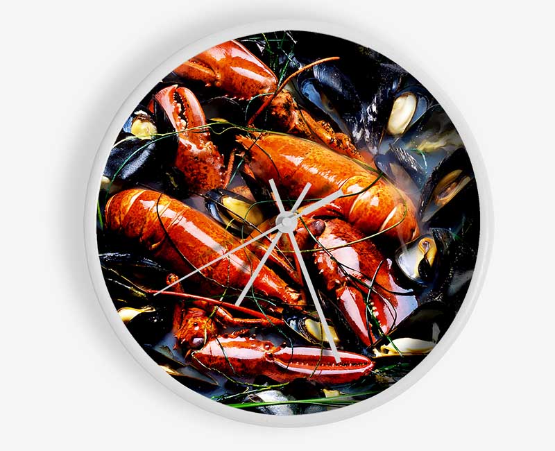 Lobster Pot Clock - Wallart-Direct UK