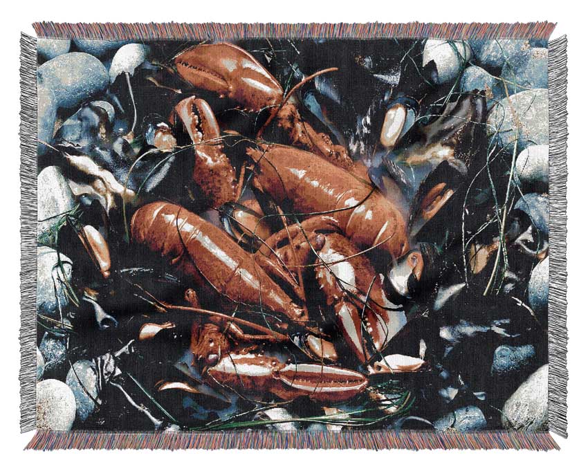 Lobster Pot Woven Blanket