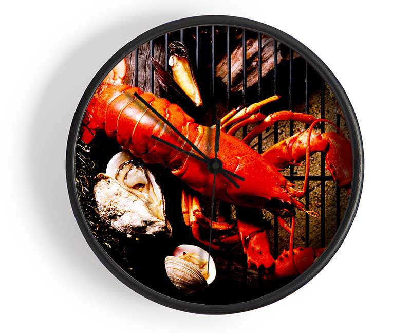 Lobster Barbeque Clock - Wallart-Direct UK