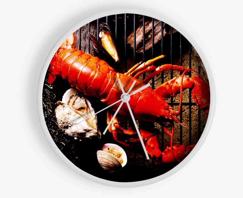 Lobster Barbeque Clock - Wallart-Direct UK