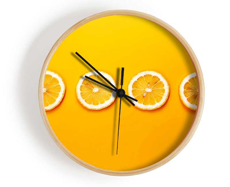 Lemon Slices Clock - Wallart-Direct UK