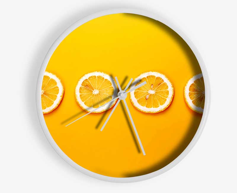 Lemon Slices Clock - Wallart-Direct UK