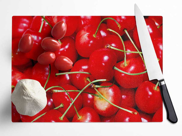 Cherry Ocean Glass Chopping Board