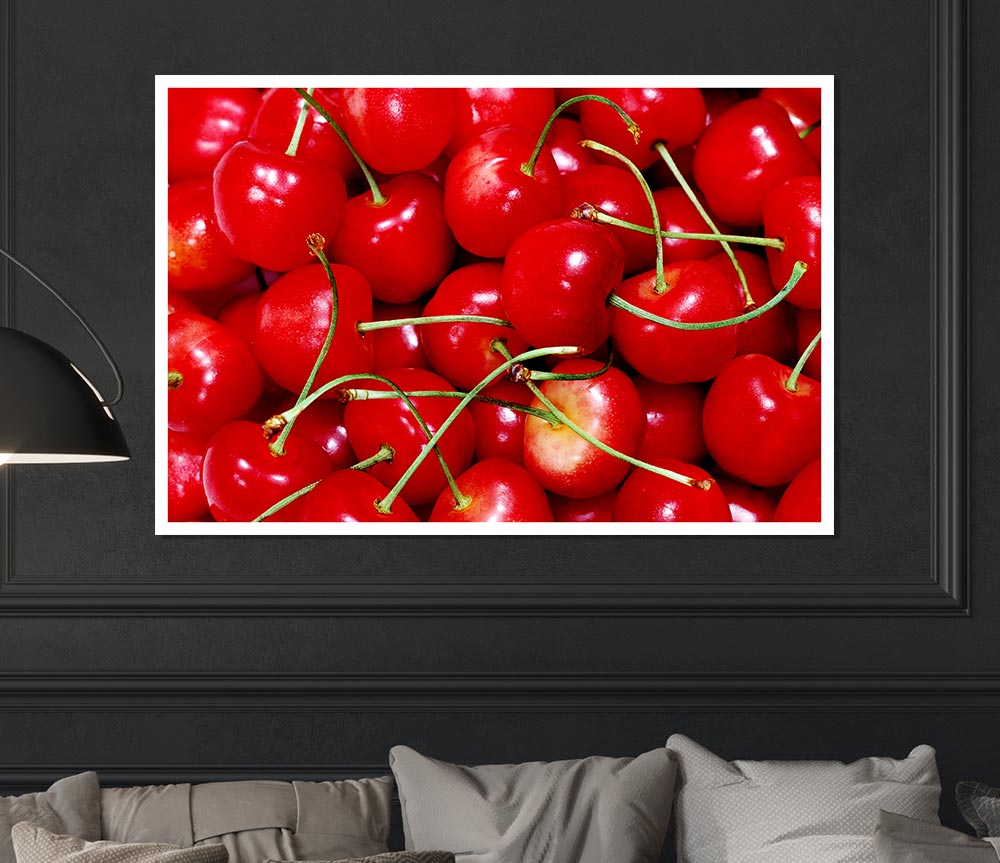 Cherry Ocean Print Poster Wall Art