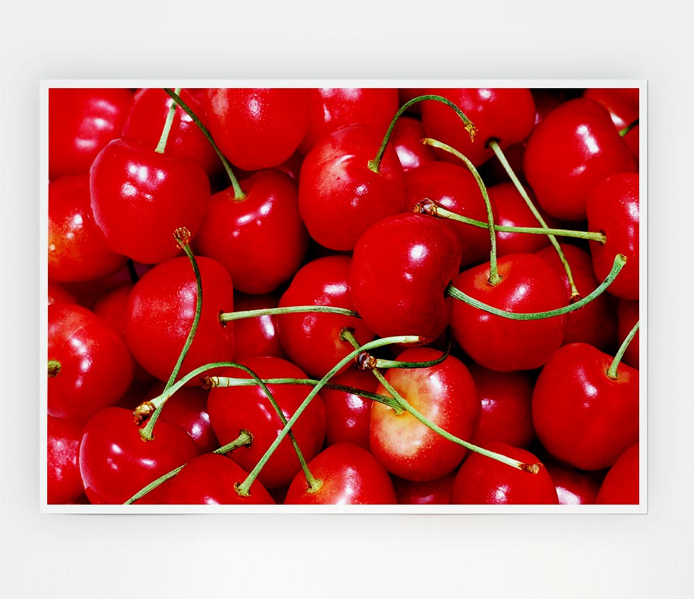 Cherry Ocean Print Poster Wall Art