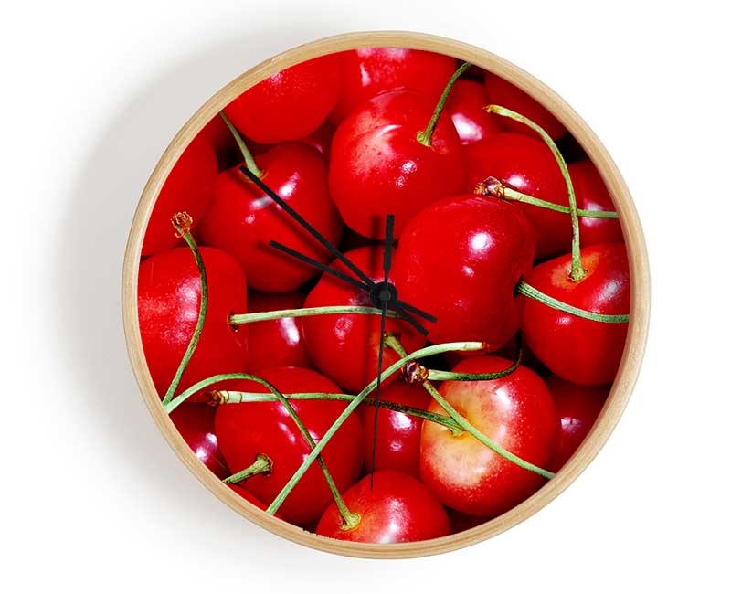 Cherry Ocean Clock - Wallart-Direct UK