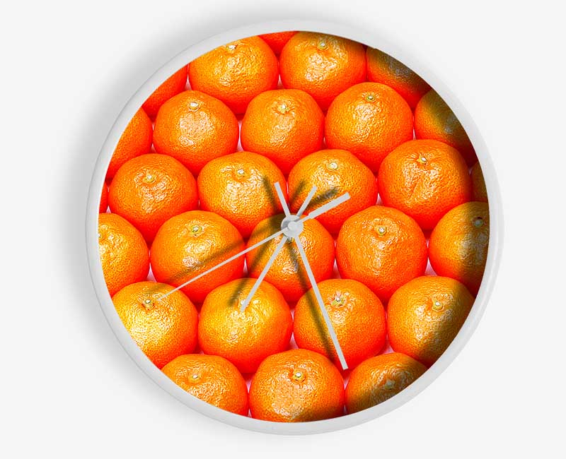 Orange Galour Clock - Wallart-Direct UK