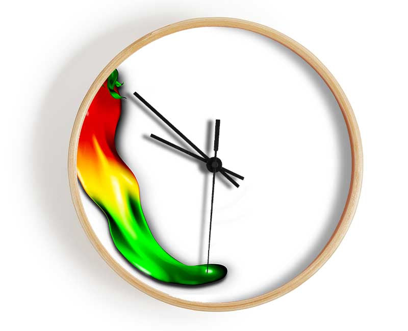 Chilli Pepper Clock - Wallart-Direct UK