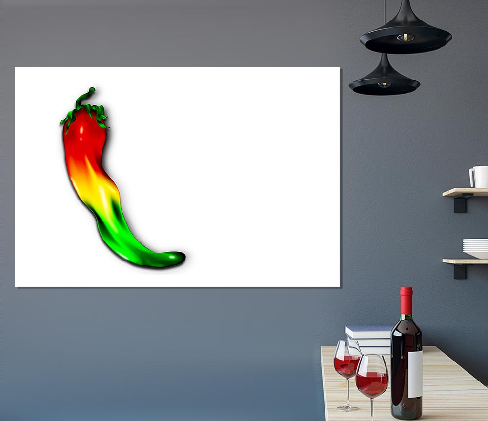 Chilli Pepper Print Poster Wall Art