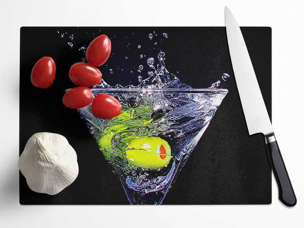 Olive Martini Glass Chopping Board