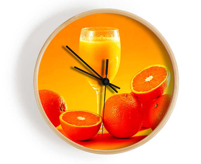 Breakfast Juice Clock - Wallart-Direct UK