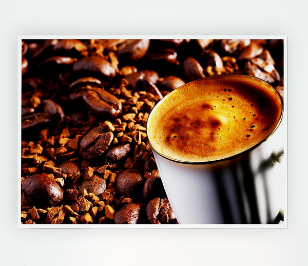 Coffee Bean Madness Print Poster Wall Art