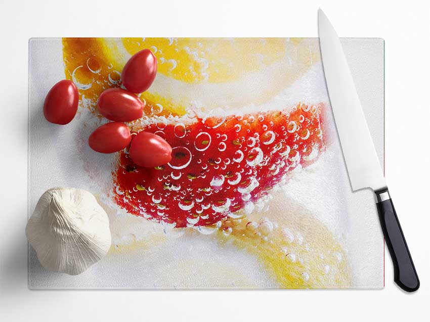 Fruit Fizz Glass Chopping Board