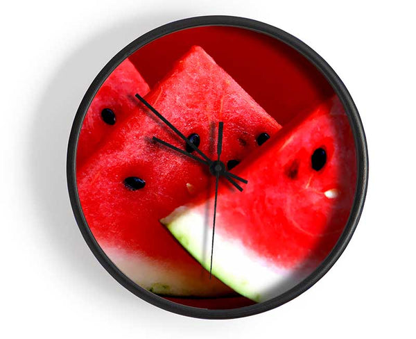 Melon Wedges Clock - Wallart-Direct UK