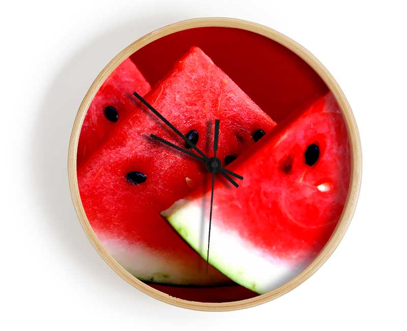 Melon Wedges Clock - Wallart-Direct UK