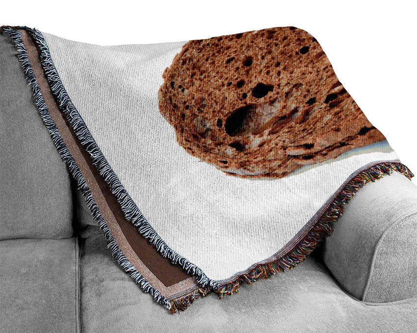 Brown Bread Woven Blanket