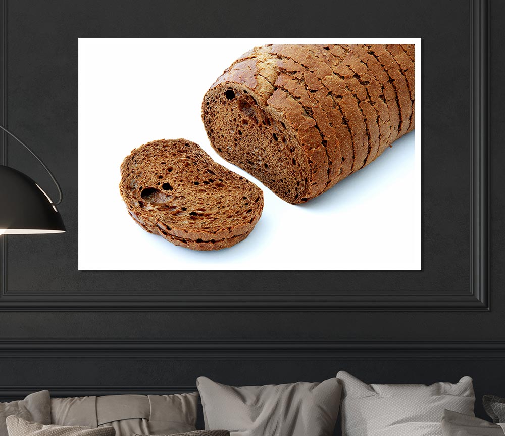 Brown Bread Print Poster Wall Art