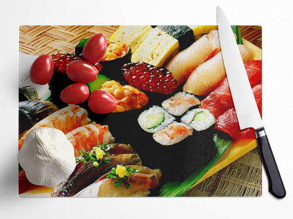 Sushi Bar Glass Chopping Board