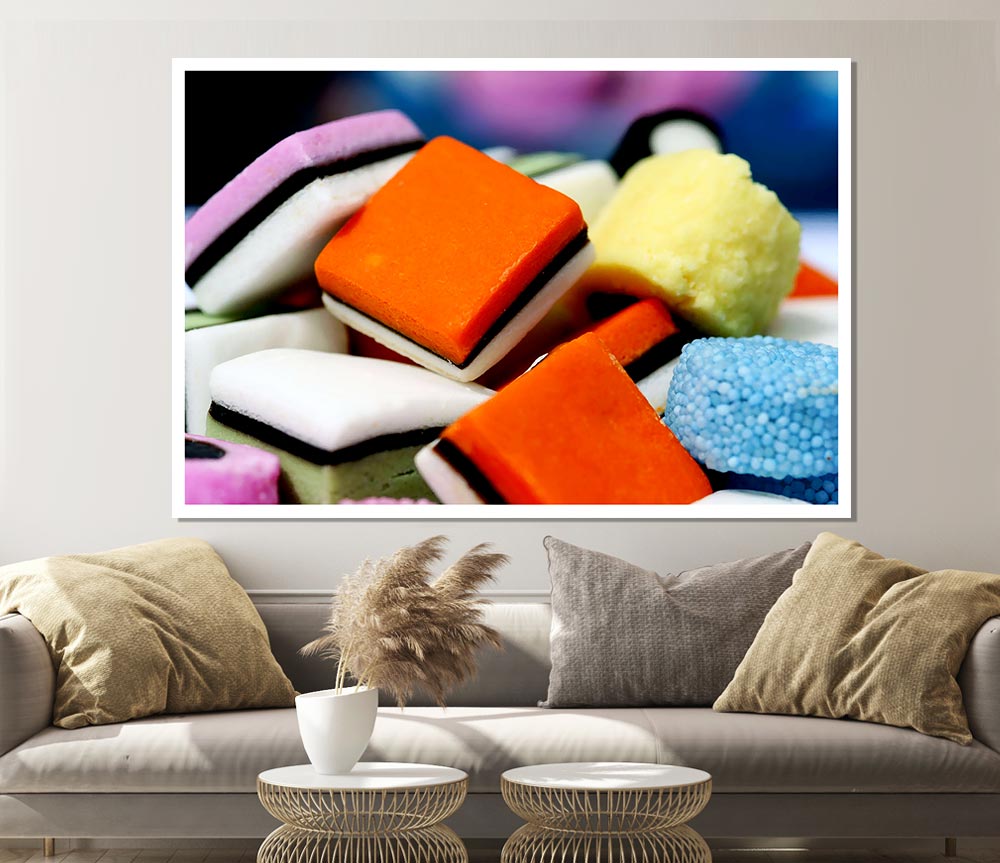 Liquorice Allsorts Print Poster Wall Art