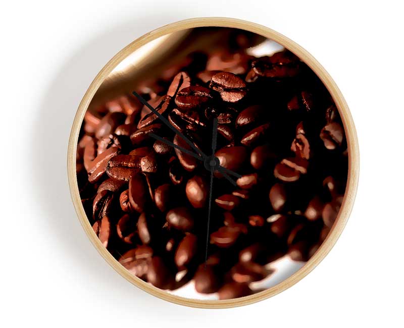 Coffee Bean Display Clock - Wallart-Direct UK