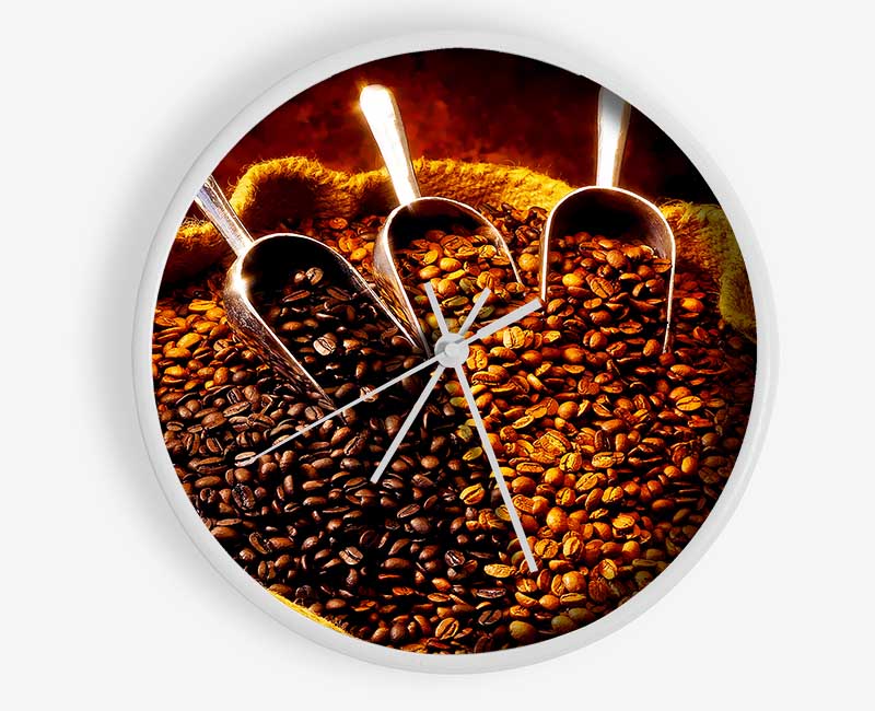 Coffee Bean Choice Clock - Wallart-Direct UK