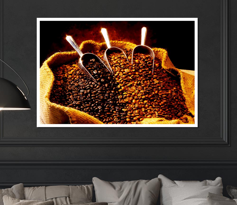 Coffee Bean Choice Print Poster Wall Art