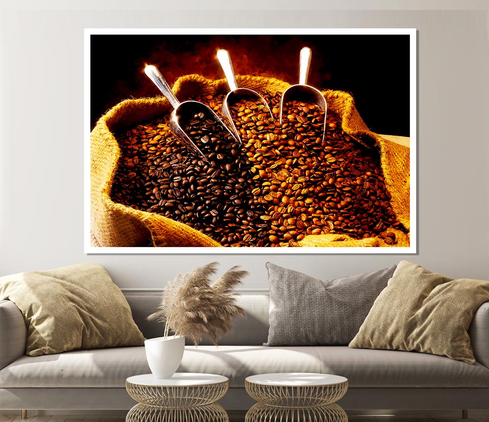 Coffee Bean Choice Print Poster Wall Art