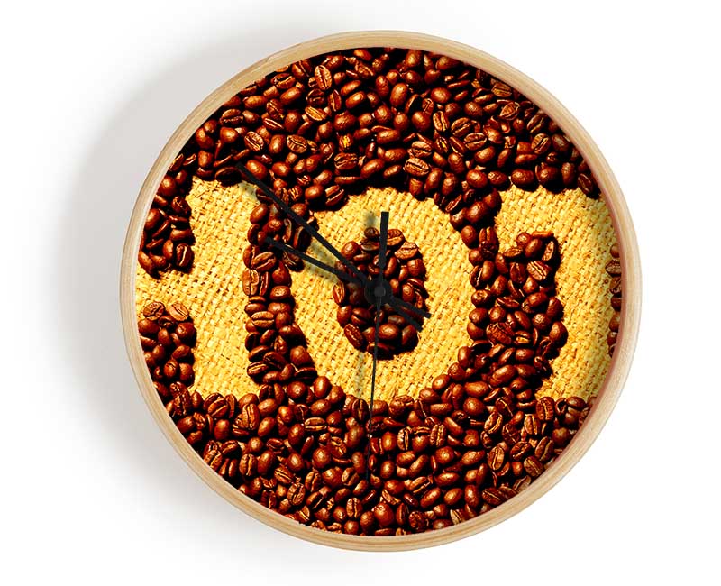 Hot Coffee Beans Clock - Wallart-Direct UK