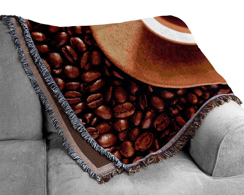 Coffee Bean Galour Woven Blanket