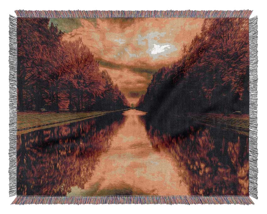 Fall Reflections Woven Blanket