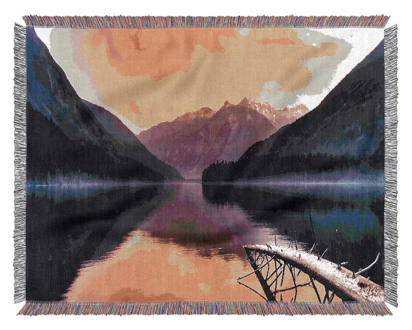 Lake Reflections Woven Blanket