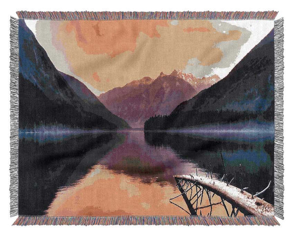 Lake Reflections Woven Blanket