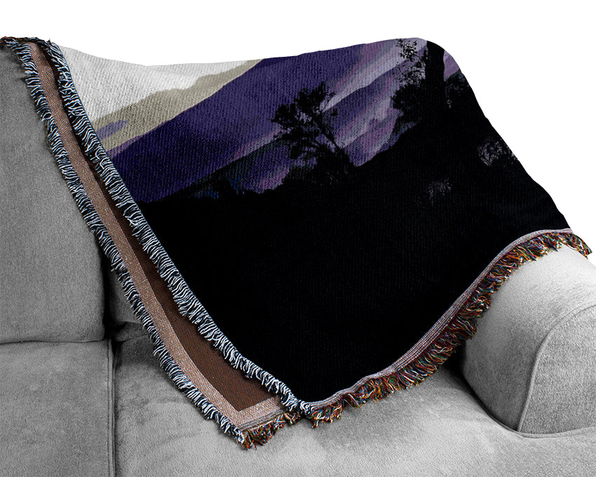 Lakeside Tree Woven Blanket