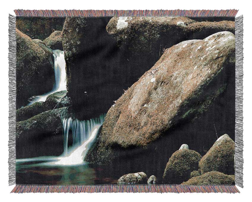 Moss Rocks Woven Blanket