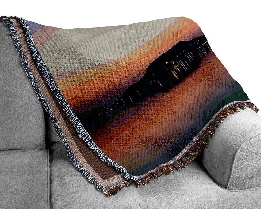 Peaceful Lake Woven Blanket