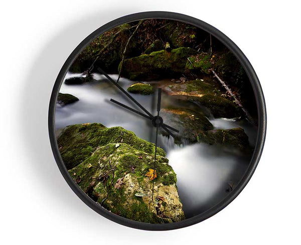 Forest Mist Creek Clock - Wallart-Direct UK